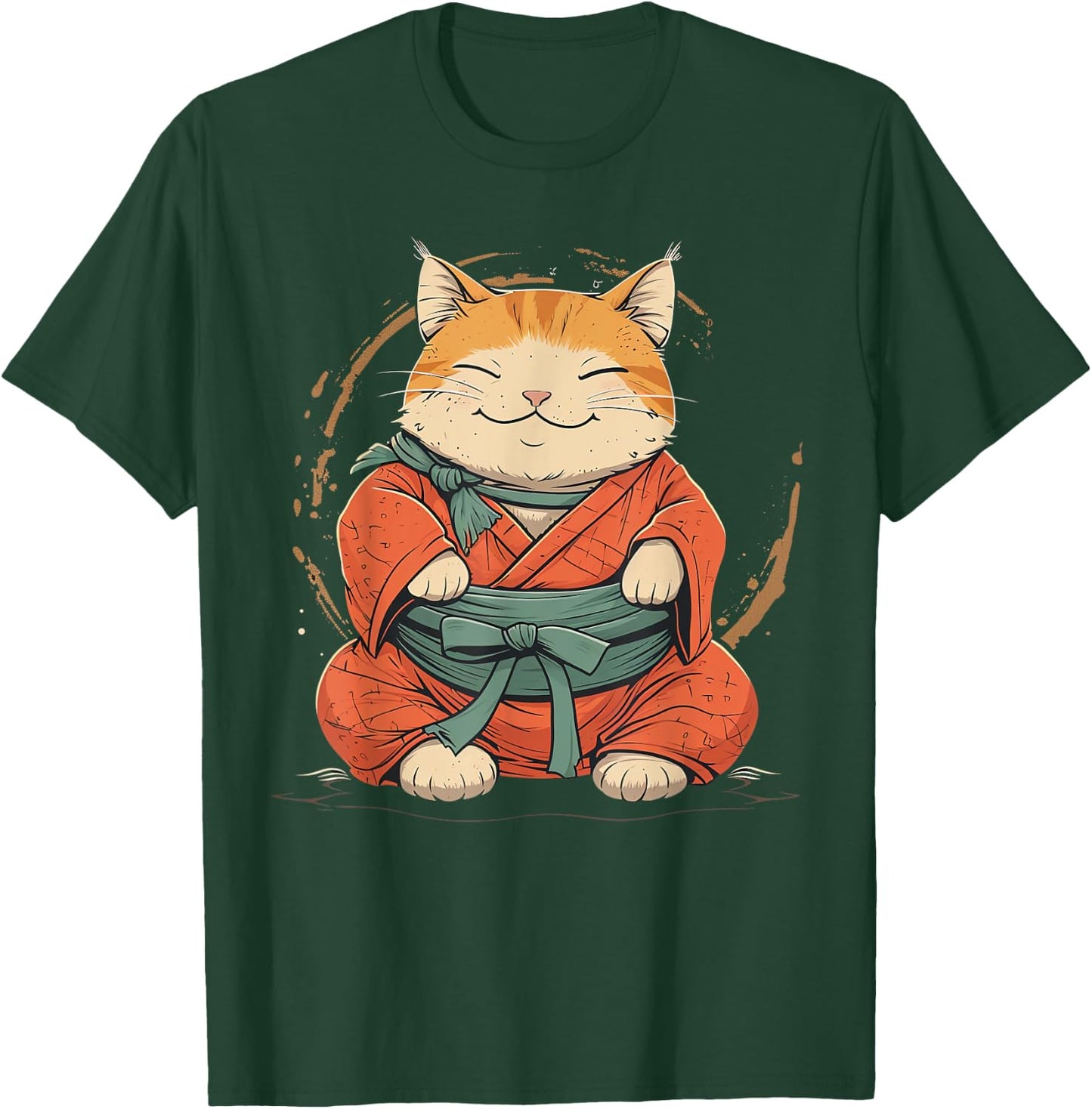Sumo wrestler Cat on Sumo Wrestling T-Shirt - T-Shirt | Forest