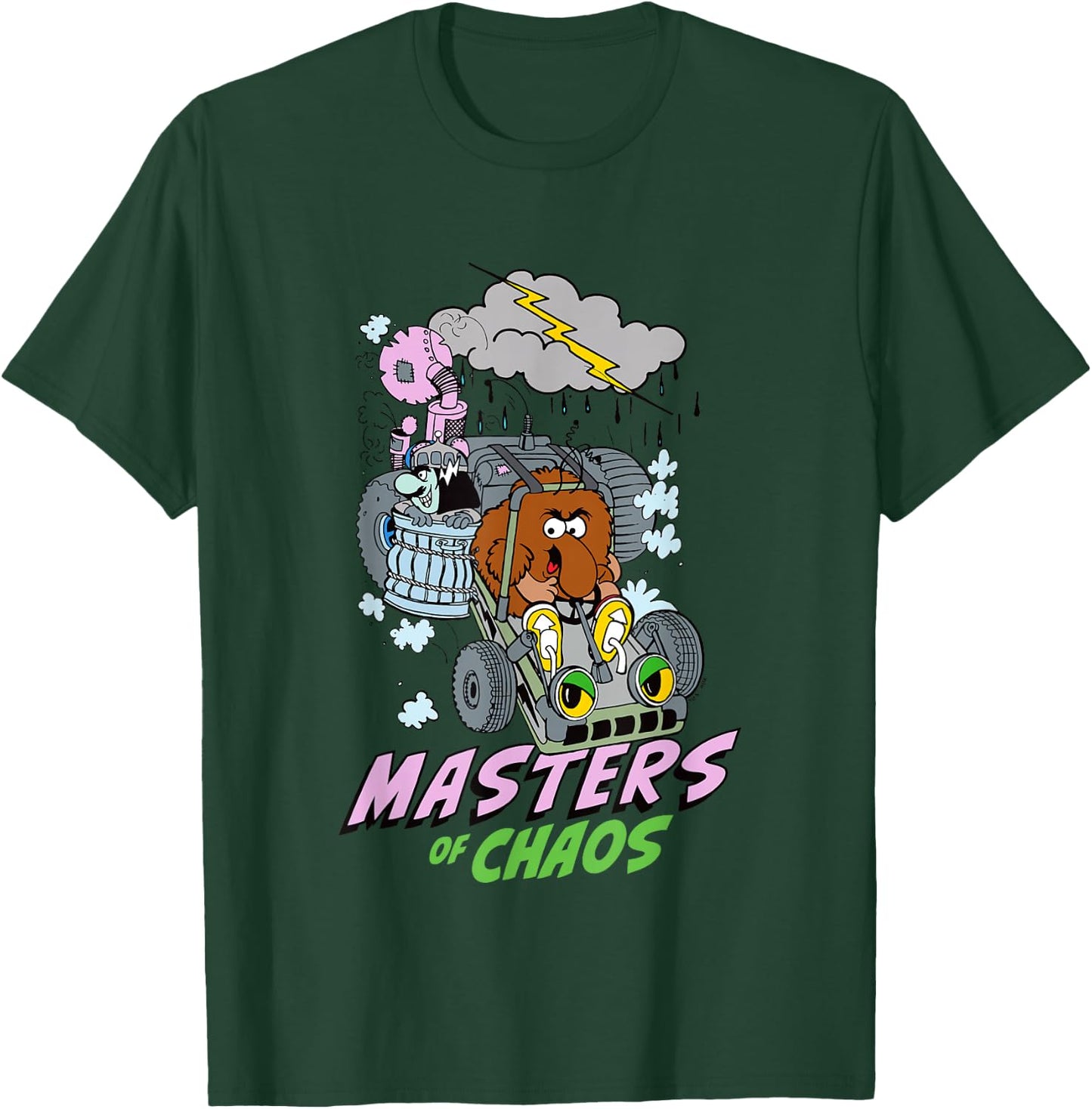 Rainbow Brite Masters of Chaos Vintage Big Chest Poster T-Shirt - T-Shirt | Forest