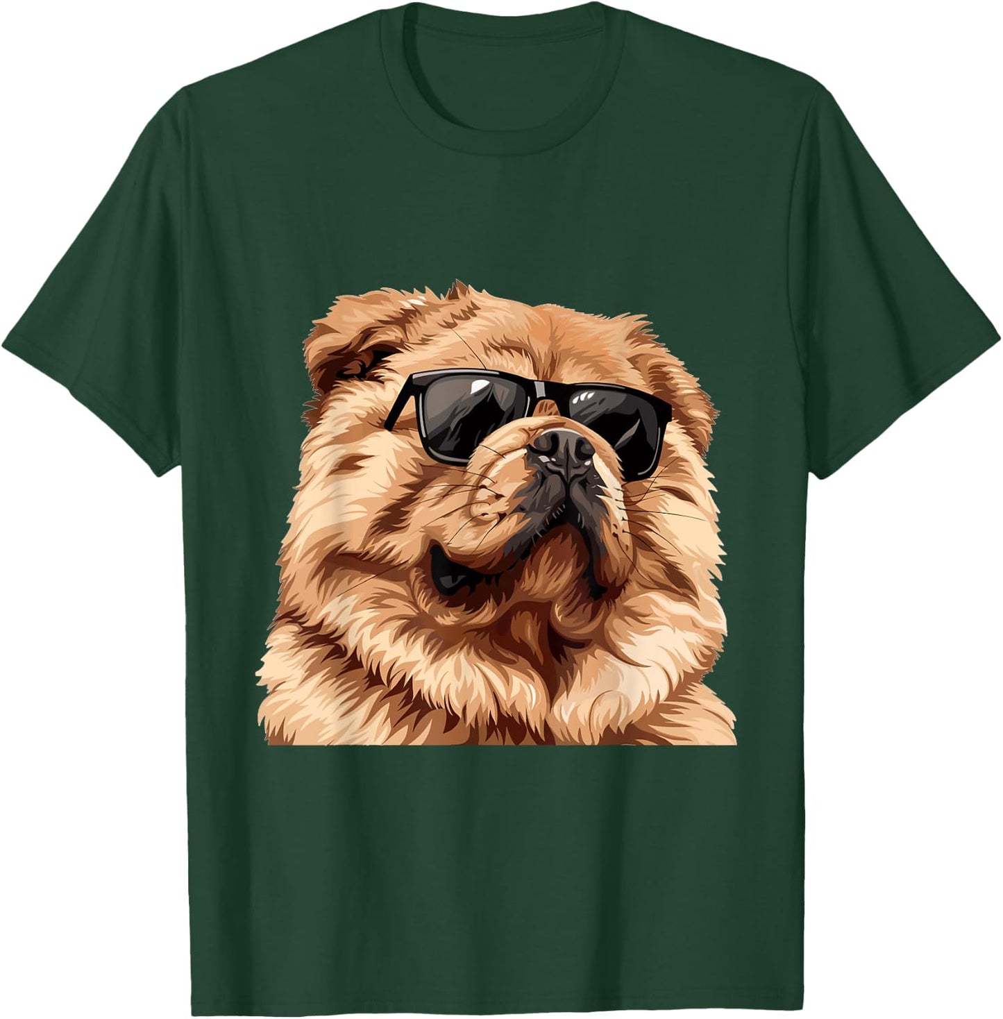 Chow Chow Sunglasses Dog Breed Graphic T-Shirt - T-Shirt | Forest