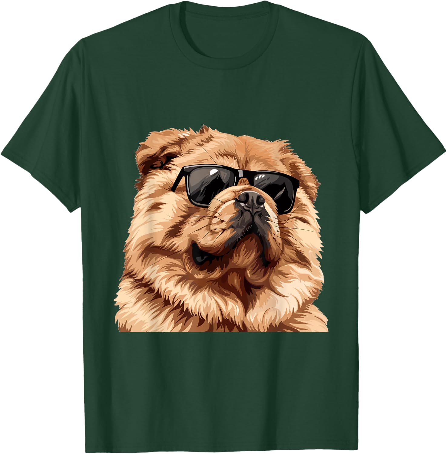 Chow Chow Sunglasses Dog Breed Graphic T-Shirt - T-Shirt | Forest