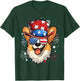 Pembroke Welsh Corgi Patriotic USA Flag 4th Of July Dog T-Shirt - T-Shirt | Forest