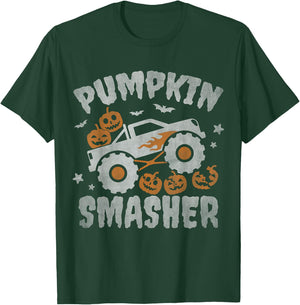 pumpkin smasher toddler Halloween for Monster Truck Lover T-Shirt - T-Shirt | Forest