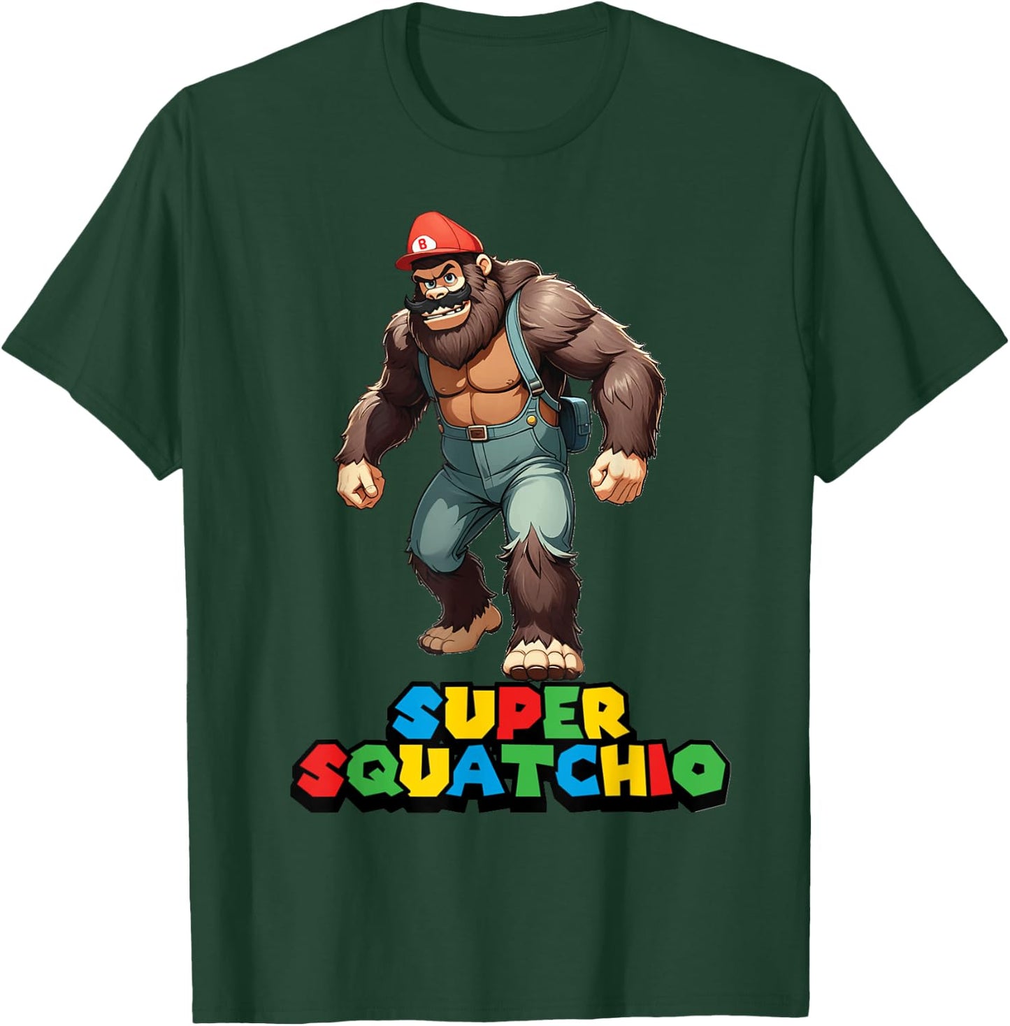 cute sasquatch Bigfoot Gamer Gaming kids boys girls toddler T-Shirt - T-Shirt | Forest