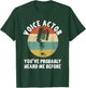 Voice Actor Design Vintage Microphone Voice Over Artist T-Shirt - T-Shirt | Forest