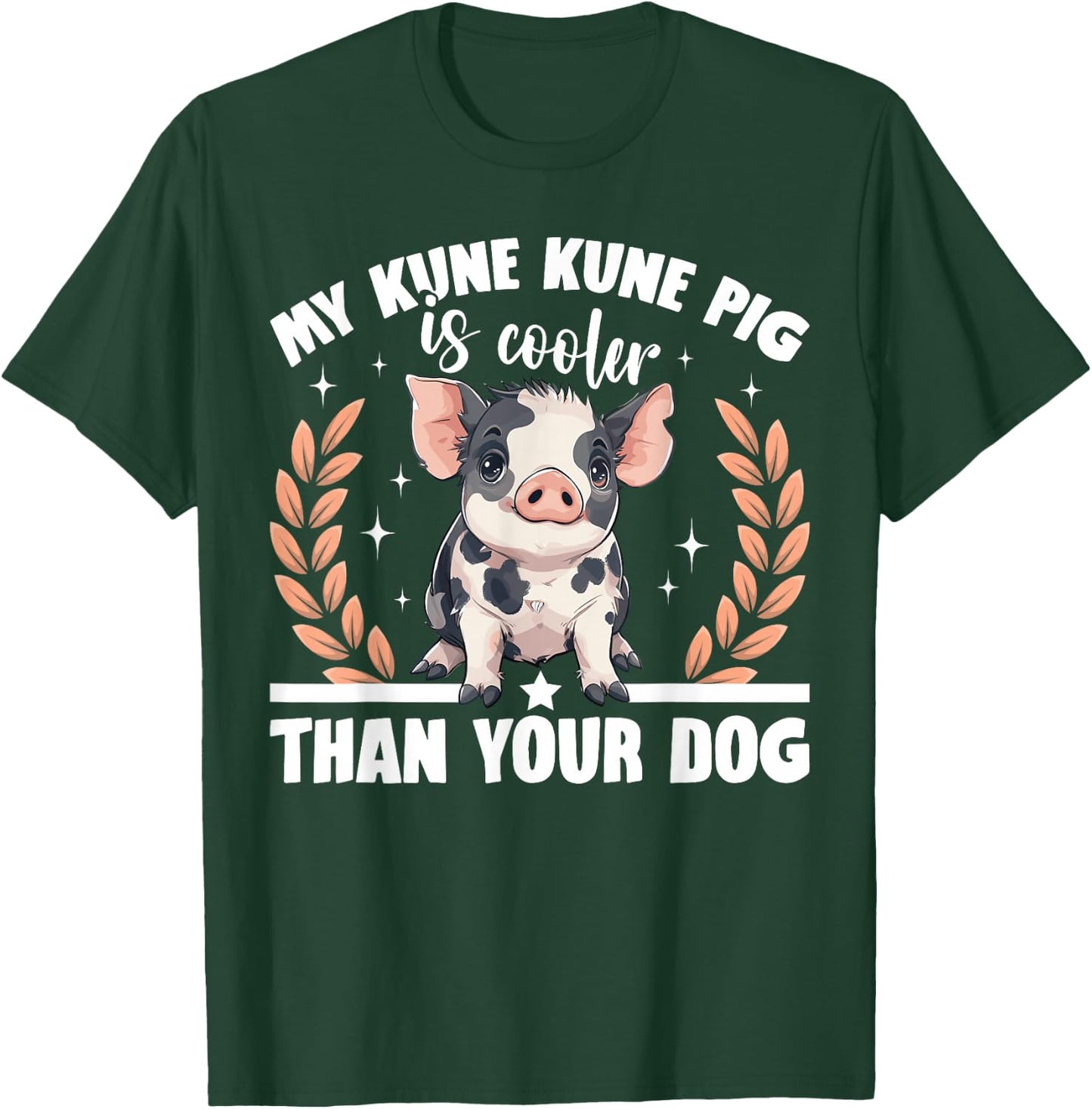 Kune Kune Pig Owner Pig Breeder Supplies Kunekune Girl T-Shirt - T-Shirt | Forest