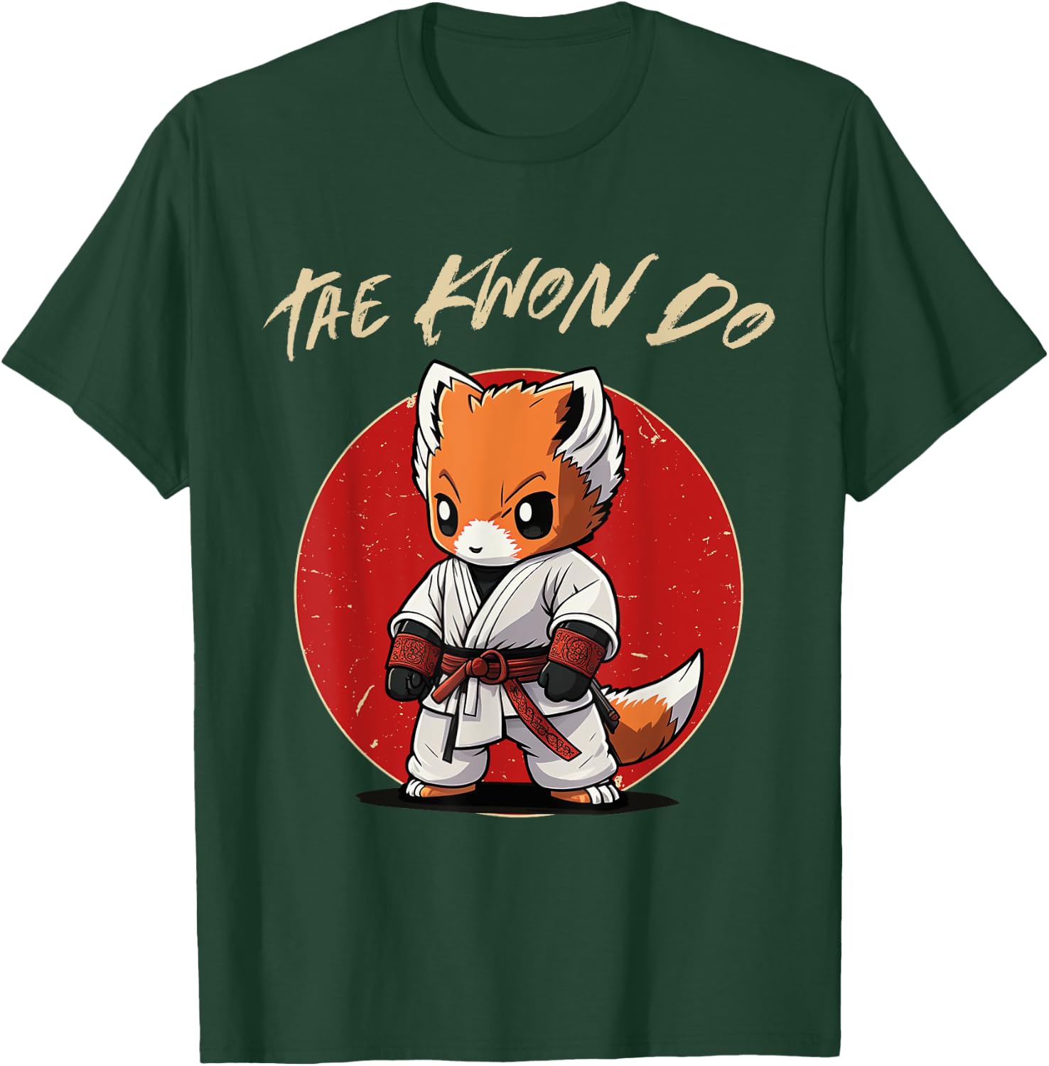 Fox Taekwondo - Funny TKD Korean Martial Arts T-Shirt - T-Shirt | Forest
