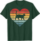 Cat Lover Gifts Vintage Pet Owner Kitty Heart Silhouette T-Shirt - T-Shirt | Forest