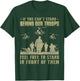 If you can't stand behind our troops - Veteran T-Shirt - T-Shirt | Forest