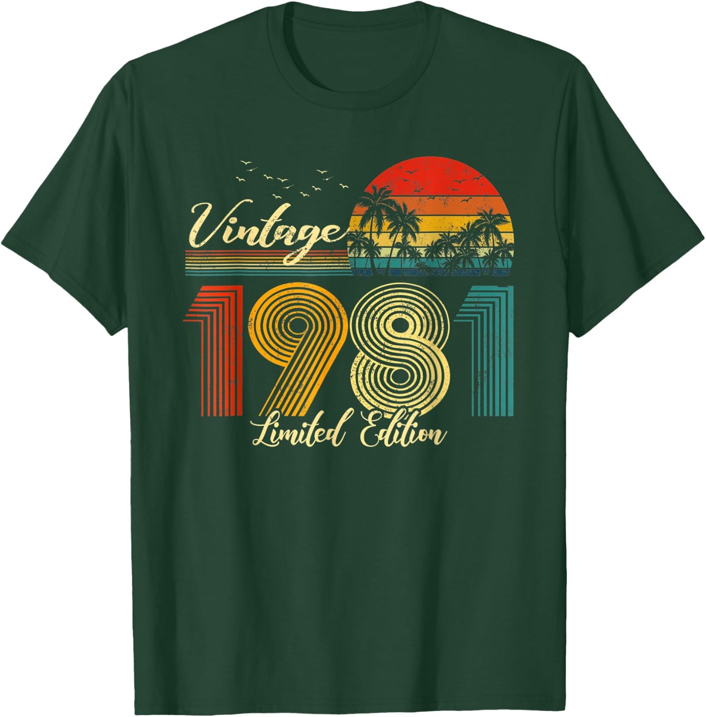 Vintage 1981 Limited Edition Men Women - 42 Birthday T-Shirt - T-Shirt | Forest
