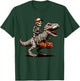 Skeleton Riding Mummy Dinosaur Pumpkin Halloween T-Shirt - T-Shirt | Forest