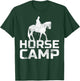 Horse Camp Trainer Shirt Horses Lover Equine Stables Farm T-Shirt - T-Shirt | Forest