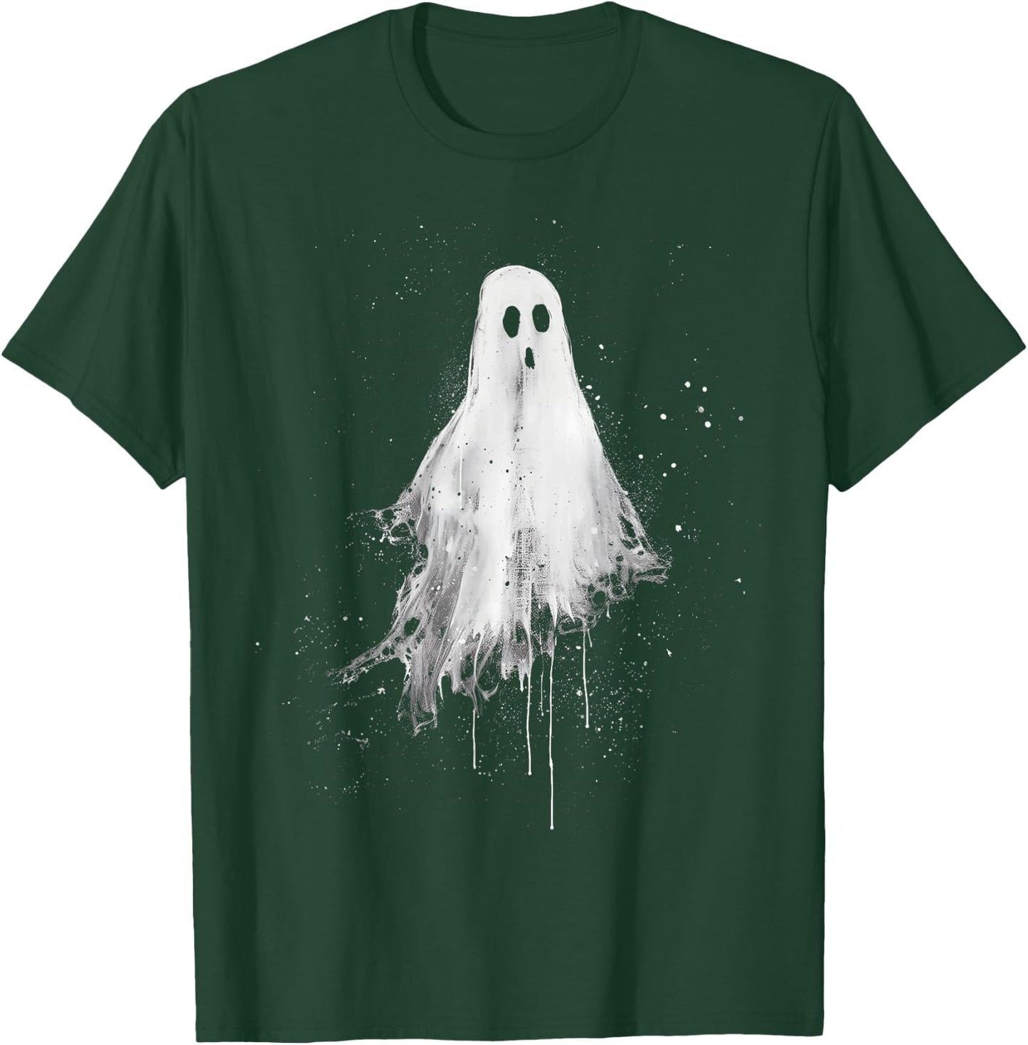 Ghost Horror Spooky Scary Halloween Goth Alt Ghoul Aesthetic T-Shirt - T-Shirt | Forest