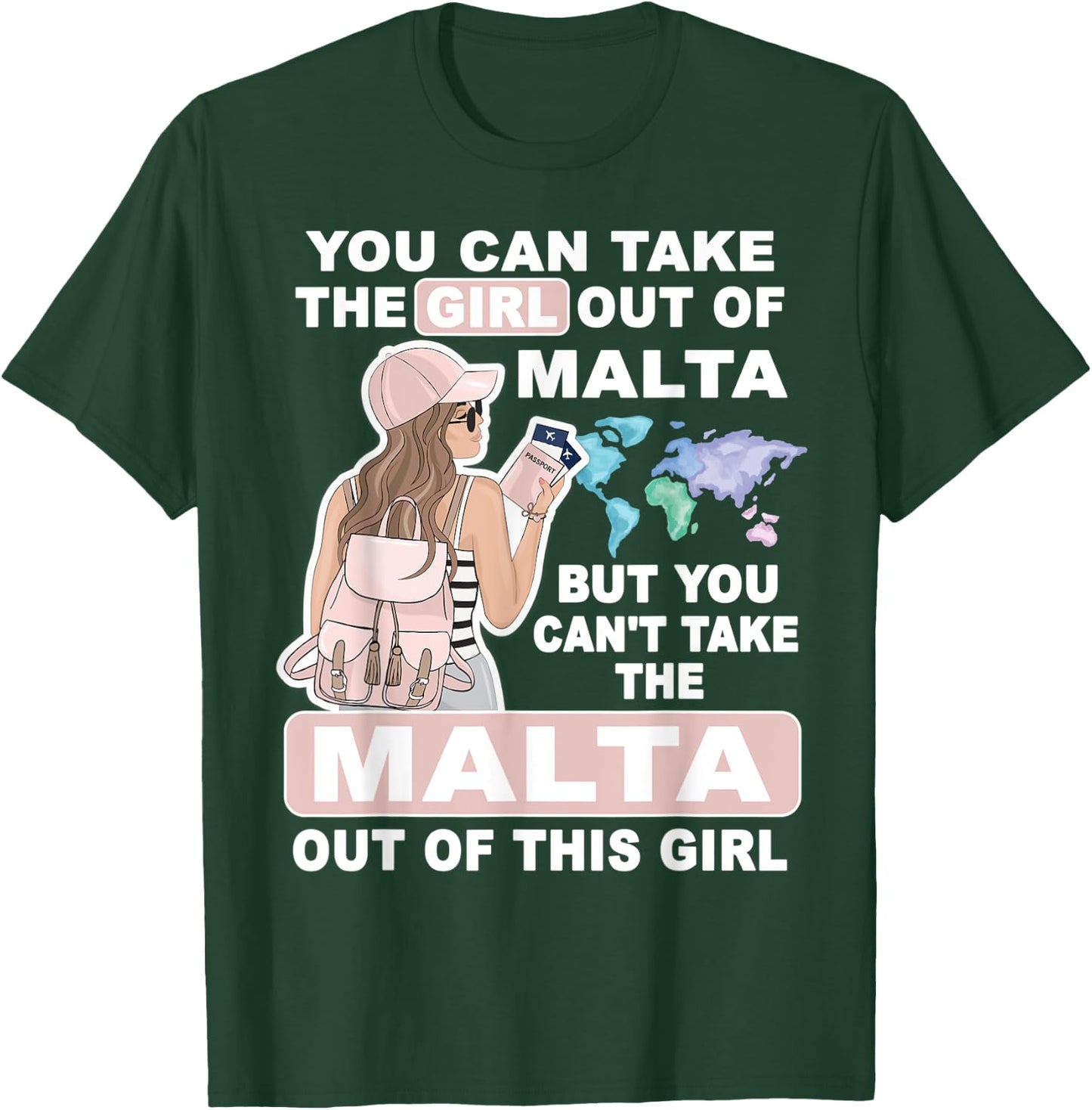 Cool Girl from Malta - Proud Malta Girl T-Shirt - T-Shirt | Forest