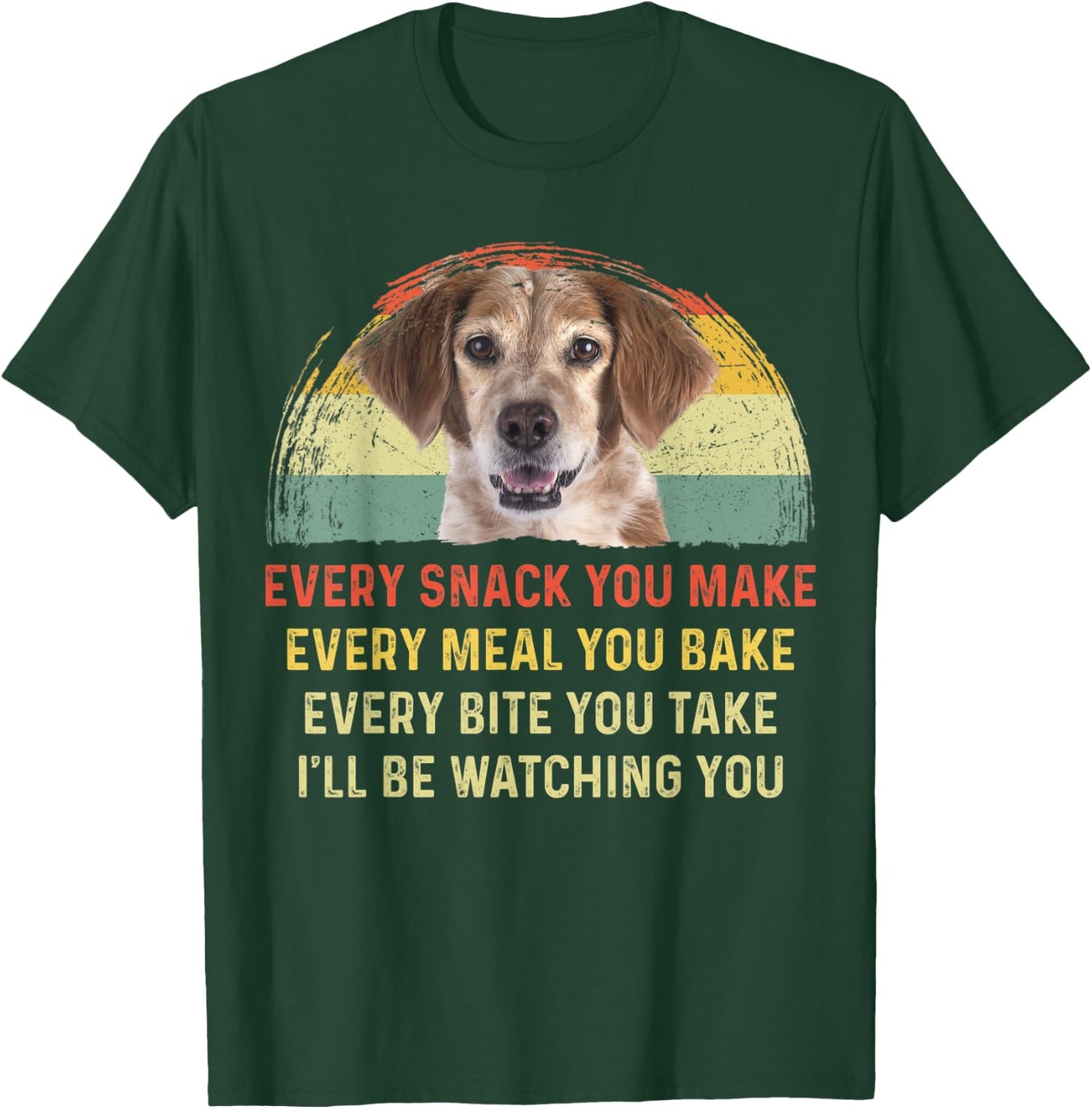 Every Snack You Make Brittany Dog Mom Dog Dad Retro T-Shirt - T-Shirt | Forest