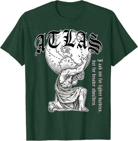 Atlas carrying the world Greek Mythology Street Urban Style T-Shirt - T-Shirt | Forest