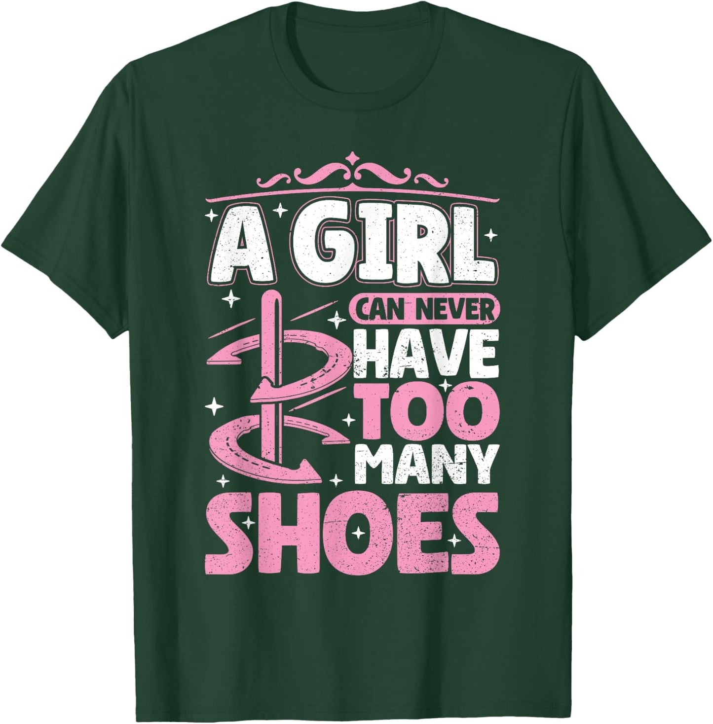 Girl can never have too many shoes Horseshoe Pitching Women T-Shirt - T-Shirt | Forest