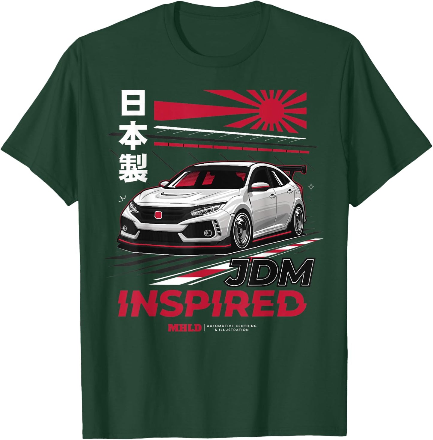 Civic Type R EK Japanese Car T-Shirt - T-Shirt | Forest
