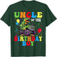 Uncle Of The Birthday Boy Dinosaur Monster Truck T-Shirt - T-Shirt | Forest