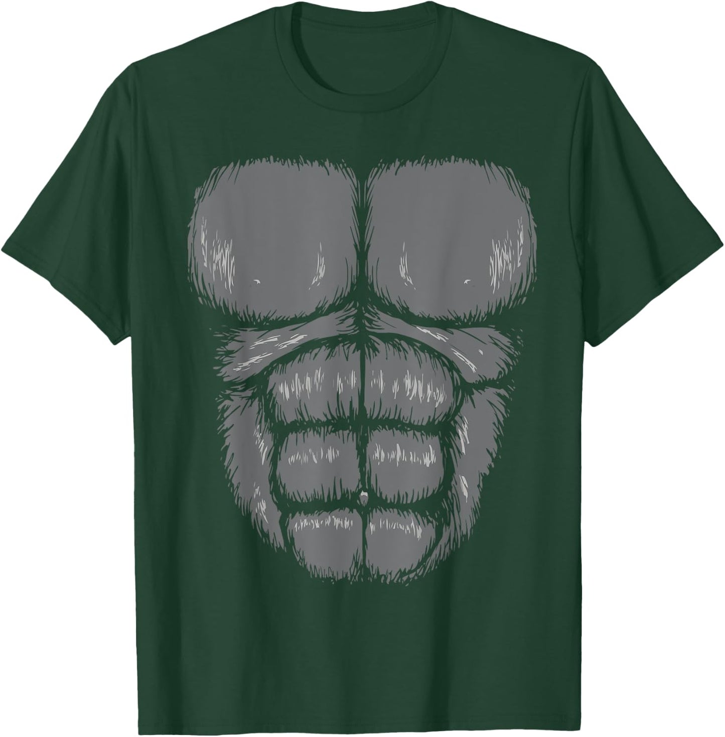 Gorilla Chest, abs, funny Halloween costume T-Shirt - T-Shirt | Forest