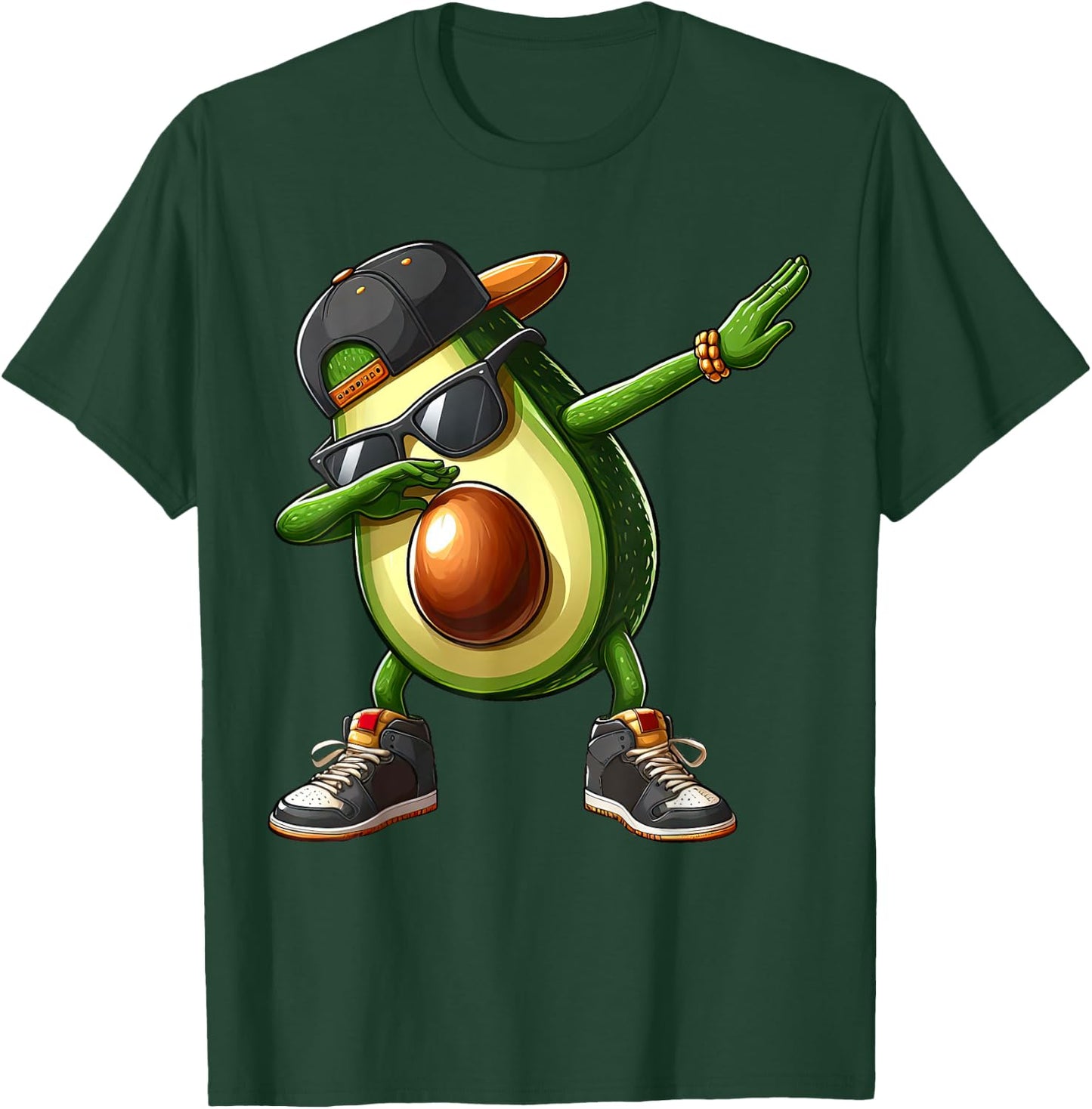 Dabbing Avocado Funny Avocado Dab Dance Boys Girls Kids T-Shirt - T-Shirt | Forest