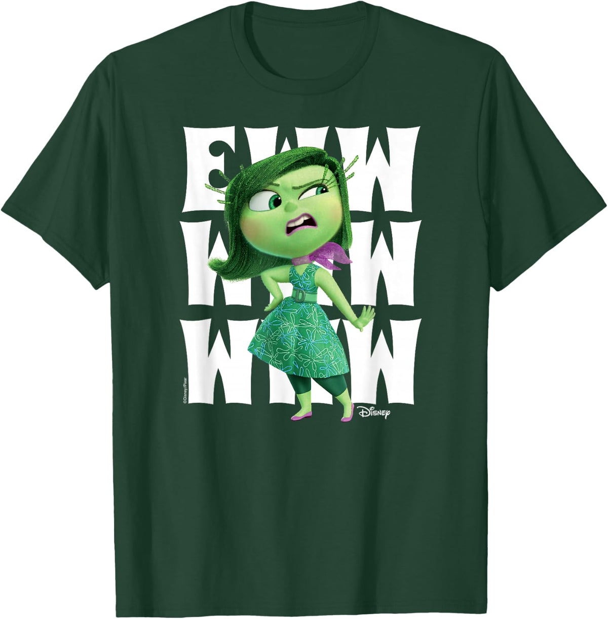 Inside Out - Disgust Character Ewww T-Shirt - T-Shirt | Forest