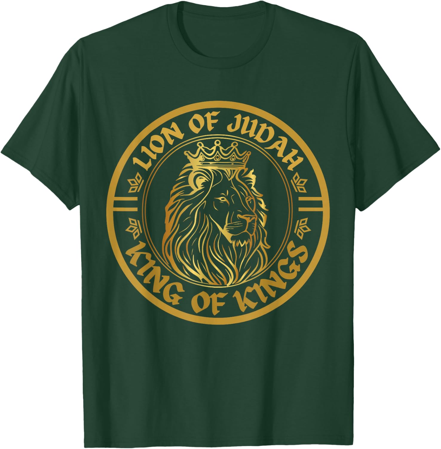 Hebrew Israelite Lion of Judah Design Rastafarian Lion T-Shirt - T-Shirt | Forest