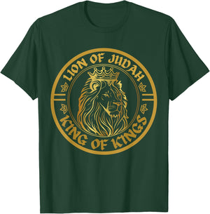 Hebrew Israelite Lion of Judah Design Rastafarian Lion T-Shirt - T-Shirt | Forest