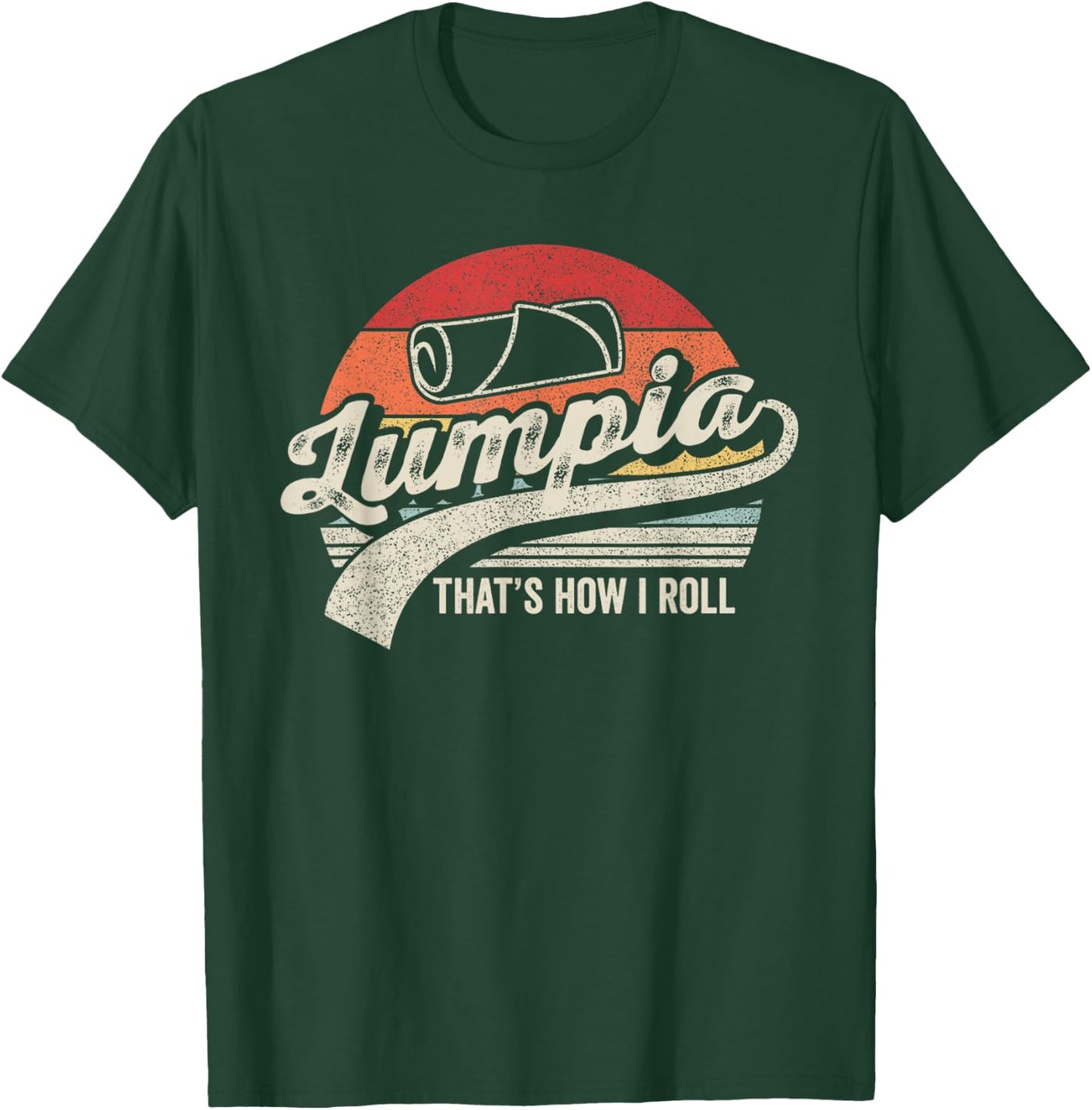 Bag Some Rays Funny Filipino Pride Retro Vintage Lumpia T-Shirt - T-Shirt | Forest