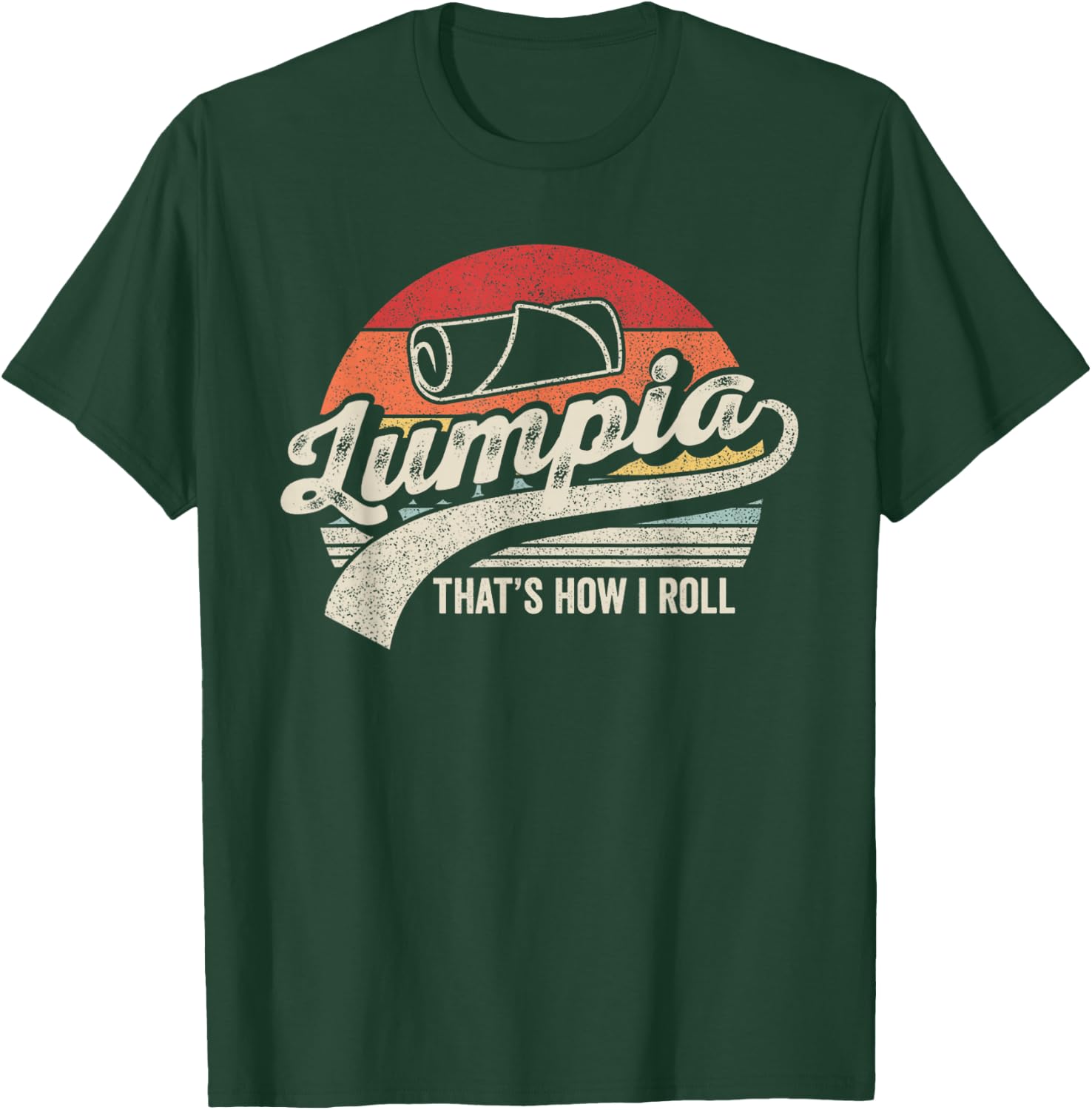 Bag Some Rays Funny Filipino Pride Retro Vintage Lumpia T-Shirt - T-Shirt | Forest