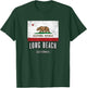 Long Beach California City CA USA California Flag T-Shirt - T-Shirt | Forest