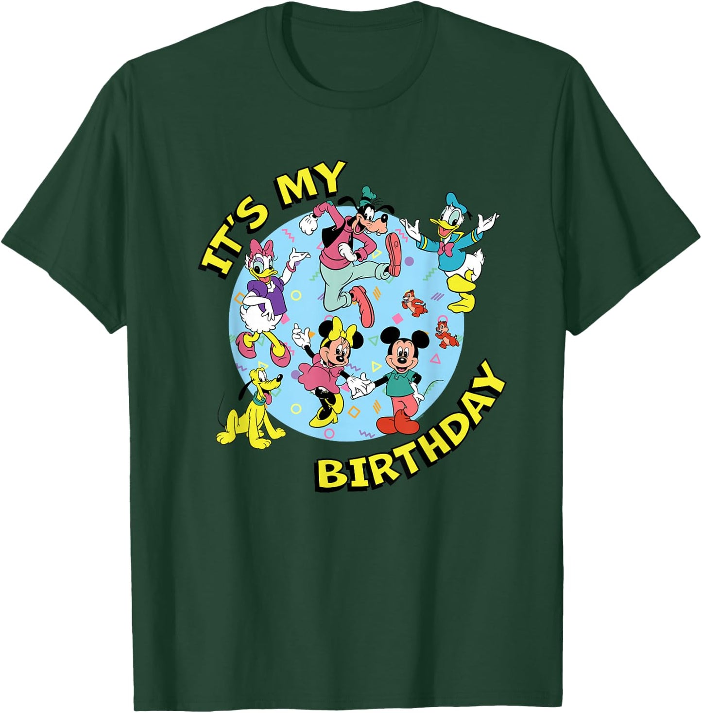 Disney Mickey and Friends Birthday Party It's My Birthday T-Shirt - T-Shirt | Forest