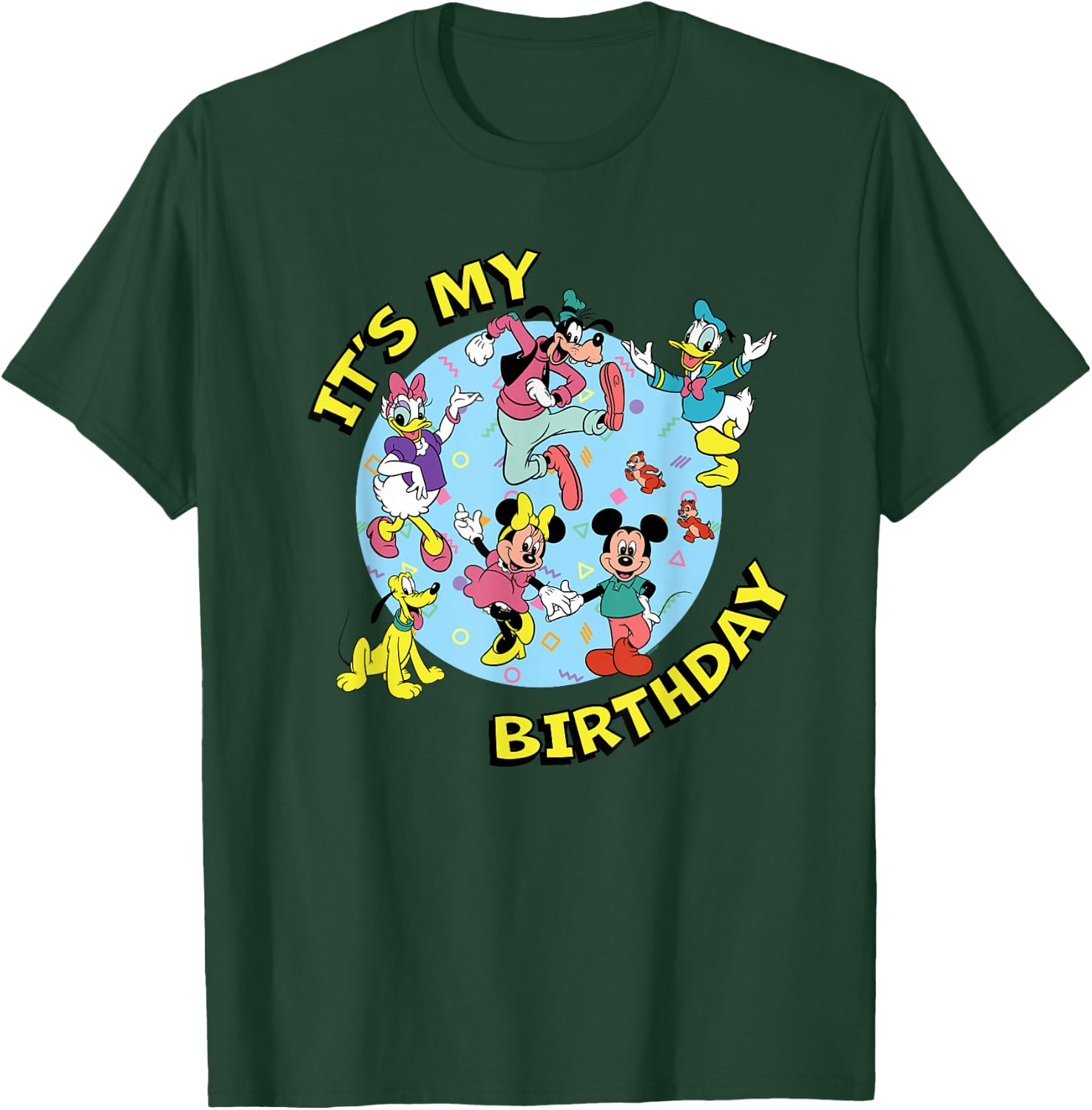 Disney Mickey and Friends Birthday Party It's My Birthday T-Shirt - T-Shirt | Forest