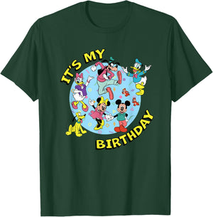 Disney Mickey and Friends Birthday Party It's My Birthday T-Shirt - T-Shirt | Forest