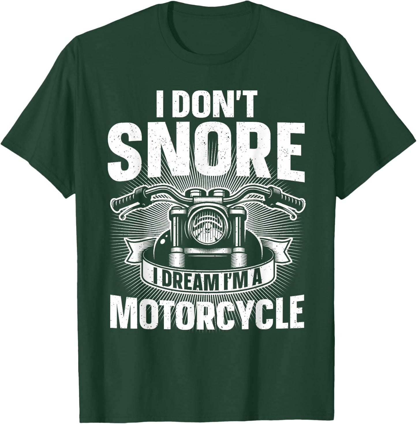 Funny Motorcycle Design Dad Biker Motorcycle Lover T-Shirt - T-Shirt | Forest