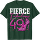 49th Birthday Fierce Fabulous and 49 Year Old Gifts Heels T-Shirt - T-Shirt | Forest
