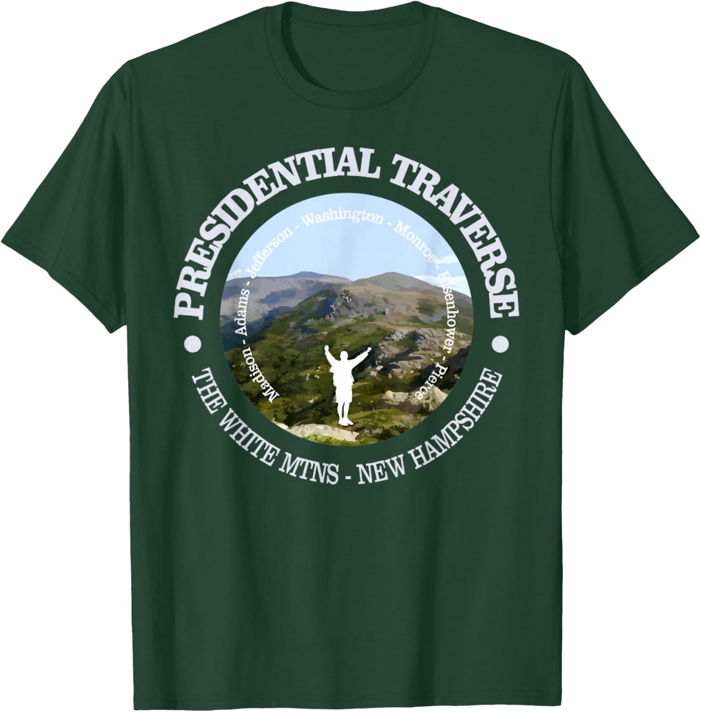 Presidential Traverse Funny Hiking White Mountain Nature T-Shirt - T-Shirt | Forest