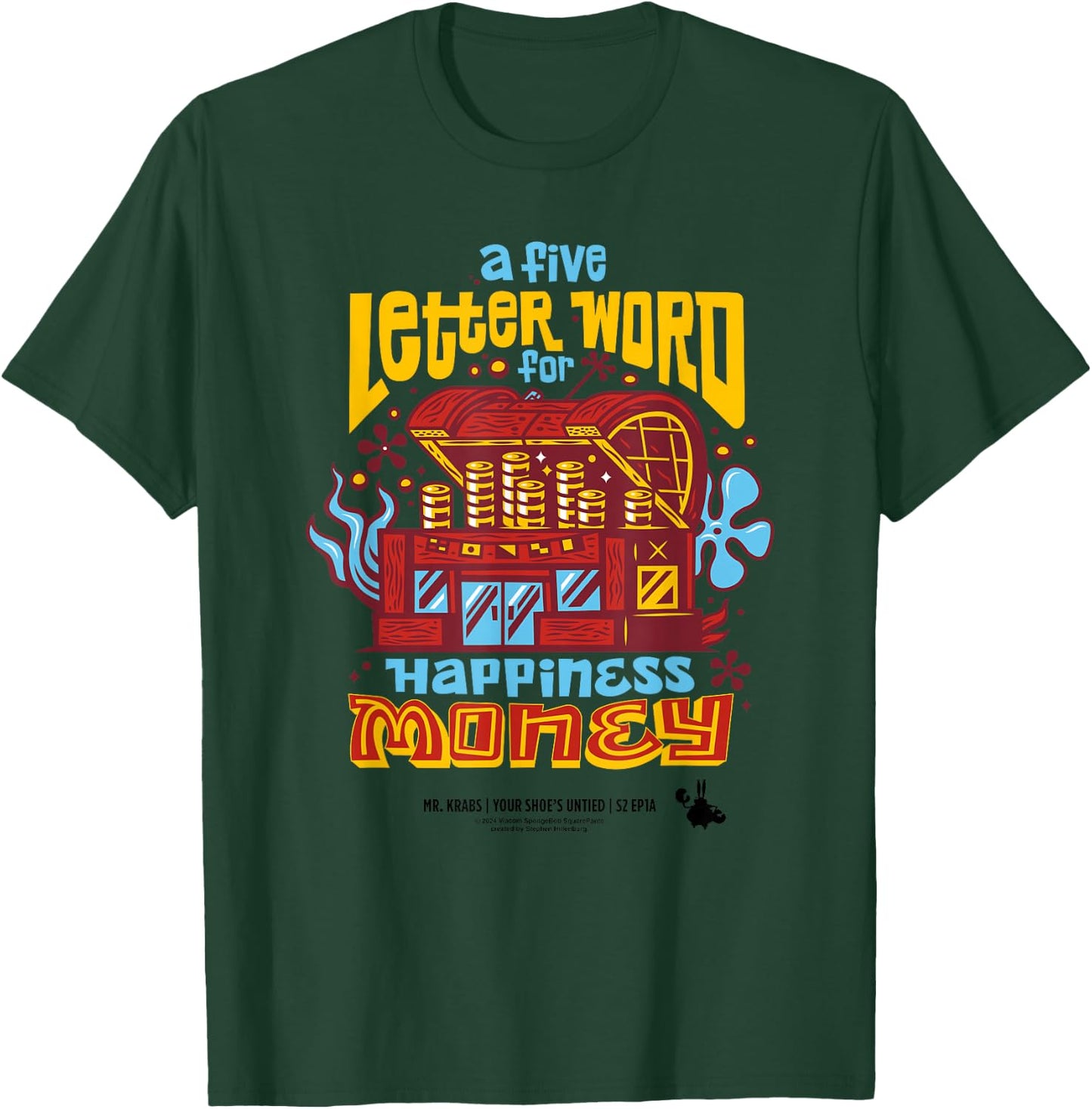 SpongeBob SquarePants Mr. Krabs Money T-Shirt - T-Shirt | Forest