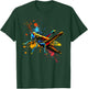 Cool Grasshopper on colorful painted Grasshopper T-Shirt - T-Shirt | Forest