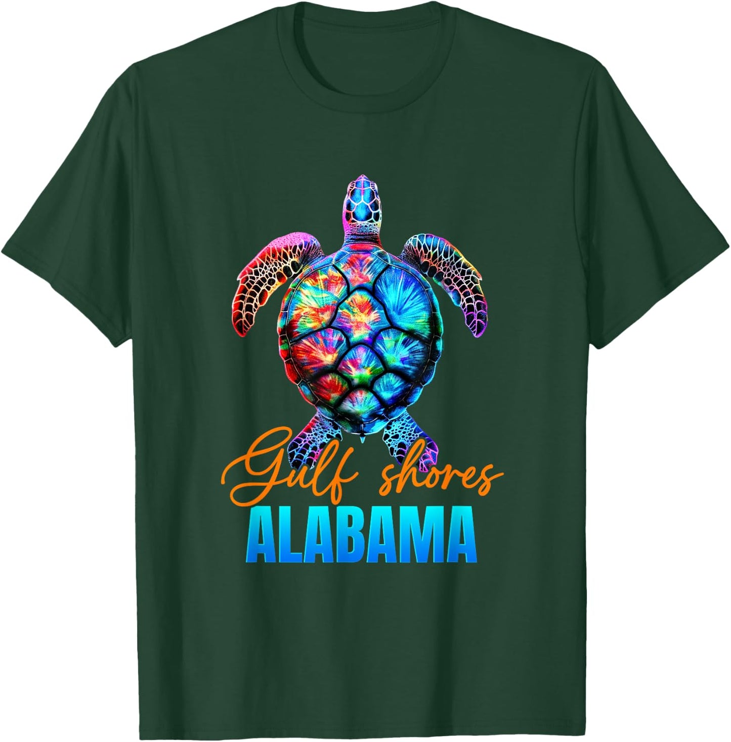Gulf Shores Alabama Sea Turtle Family Vacation Summer 2025 Women Kids T-Shirt - T-Shirt | Forest