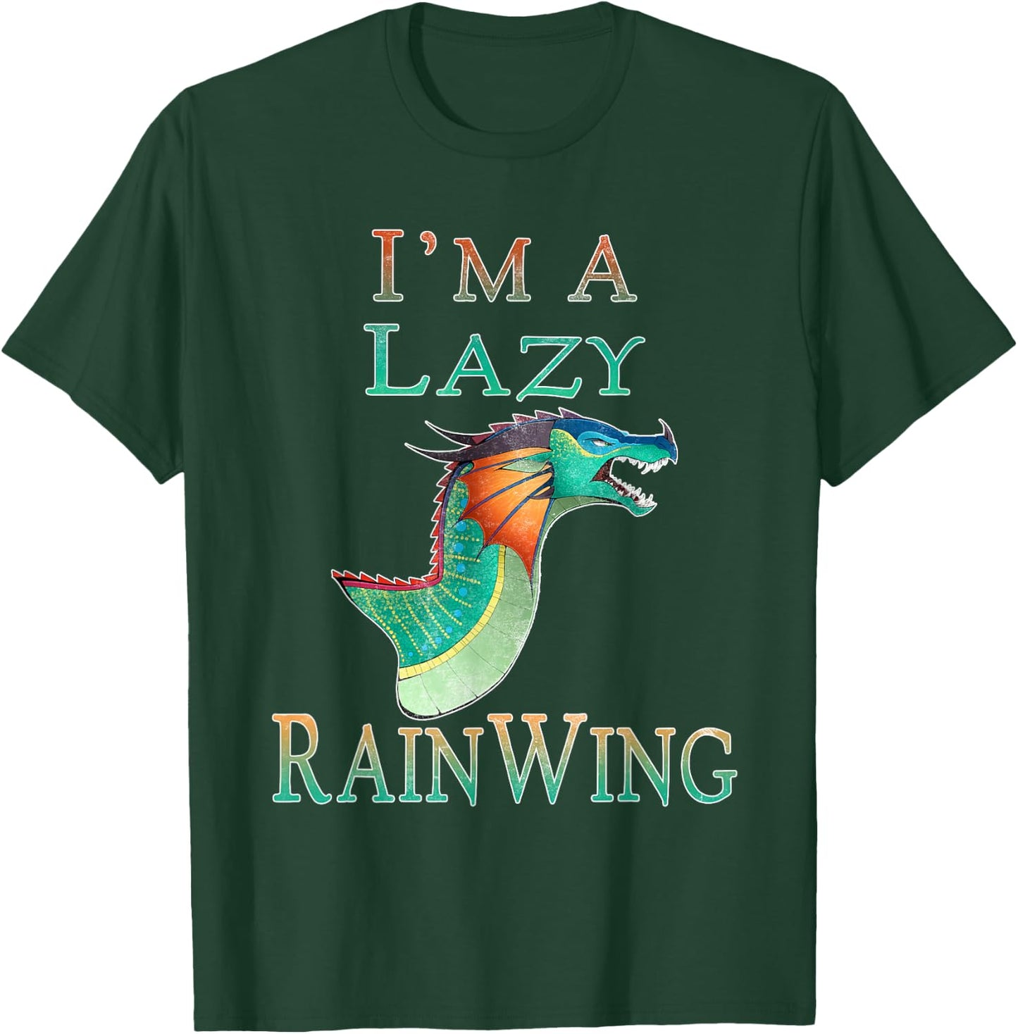 Graphic Art Dragon Funny Pet Magic Lovely Animal I'm Lazy T-Shirt - T-Shirt | Forest