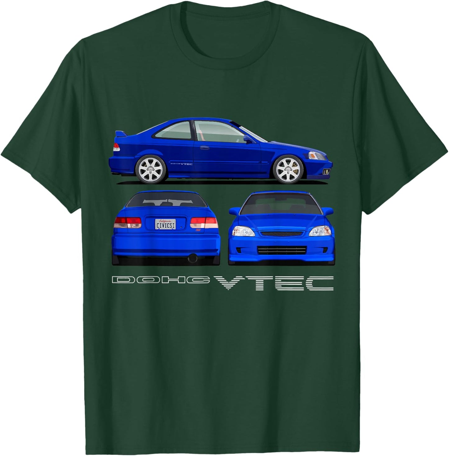 Civic Si JDM Car T-Shirt - T-Shirt | Forest