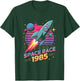 Space Race 1985 Retro Rocket Eighties Space T-Shirt - T-Shirt | Forest