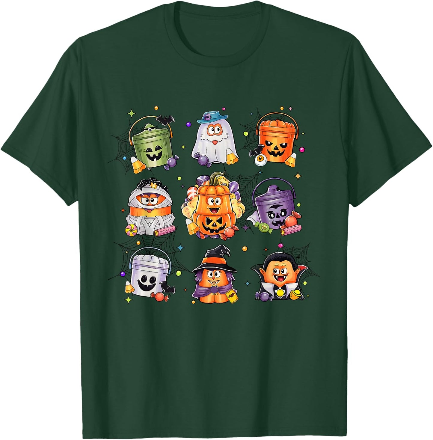 Spooky Nuggets Meal Bucket Halloween Chicken Nugget Spooky T-Shirt - T-Shirt | Forest