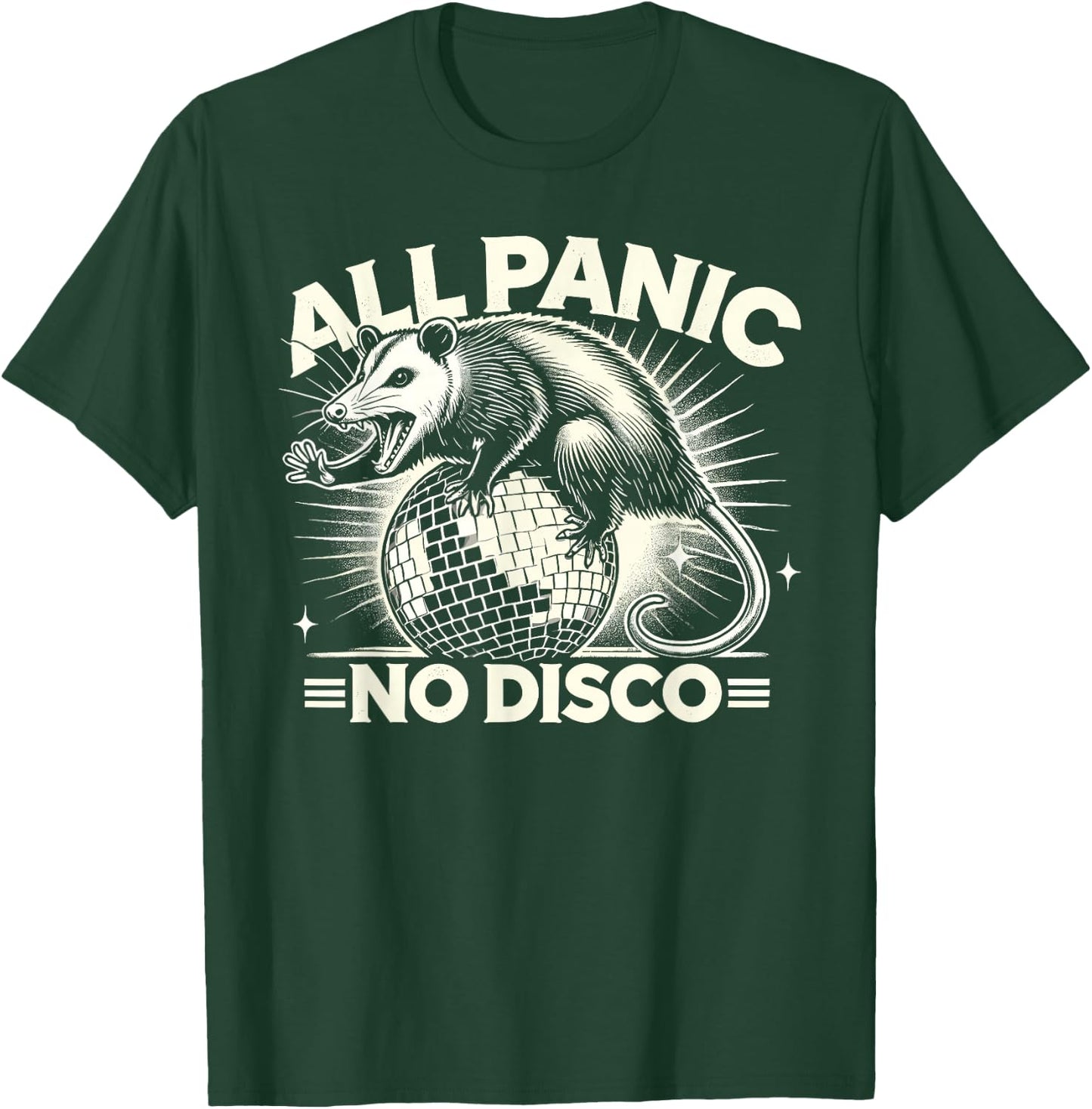 All Panic No Disco Opossum Funny Screaming Possum T-Shirt - T-Shirt | Forest