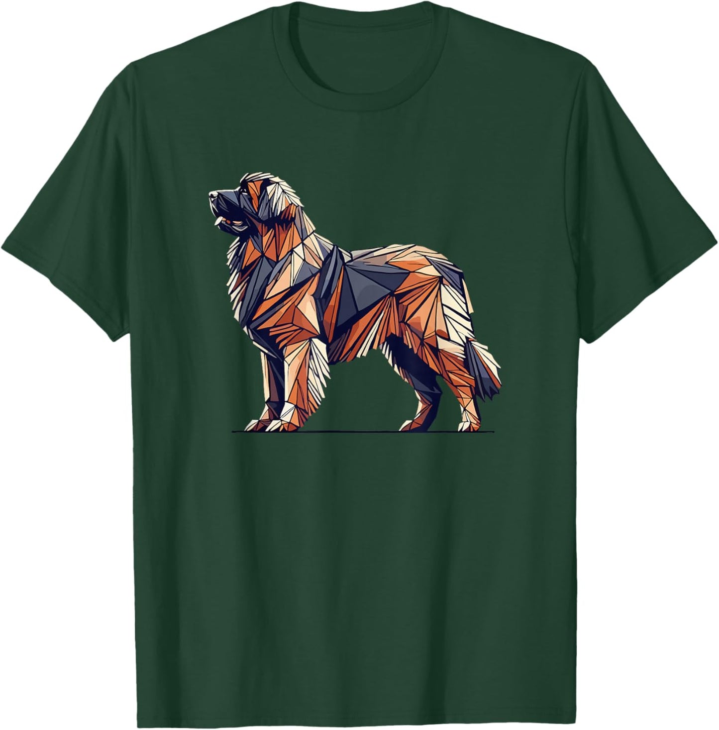 Geometric Art Leonberger Leonbergers T-Shirt - T-Shirt | Forest