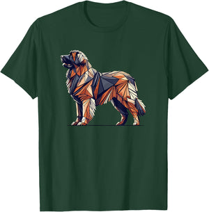 Geometric Art Leonberger Leonbergers T-Shirt - T-Shirt | Forest