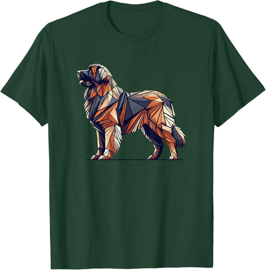 Geometric Art Leonberger Leonbergers T-Shirt - T-Shirt | Forest