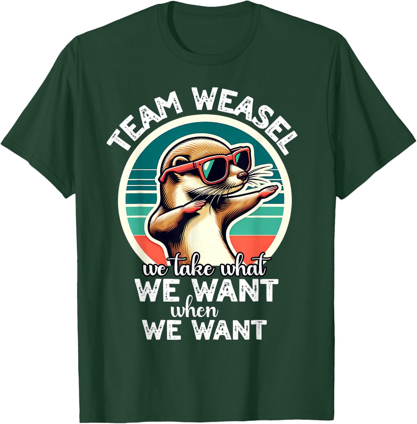 Funny Weasel T-Shirt - T-Shirt | Forest