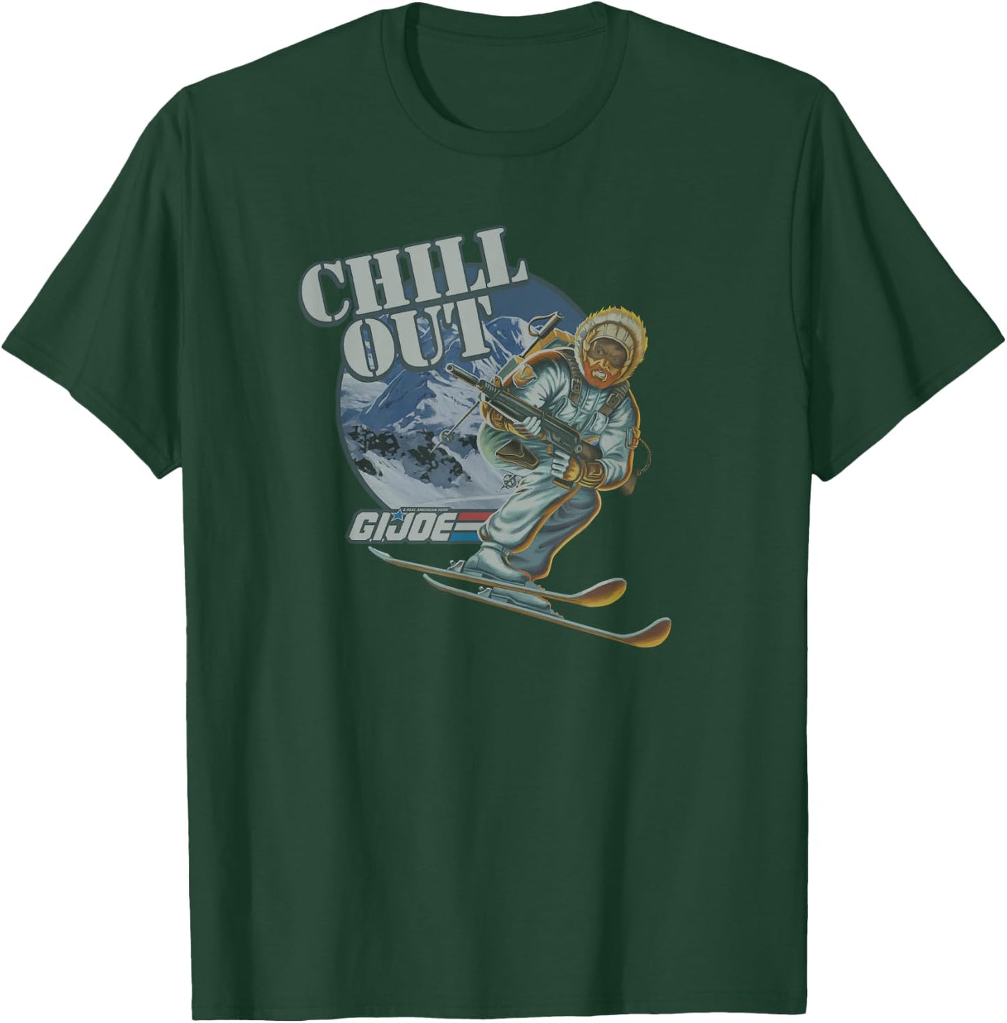 G.I. Joe A Real American Hero Chill Out Ice Skiing Retro T-Shirt - T-Shirt | Forest