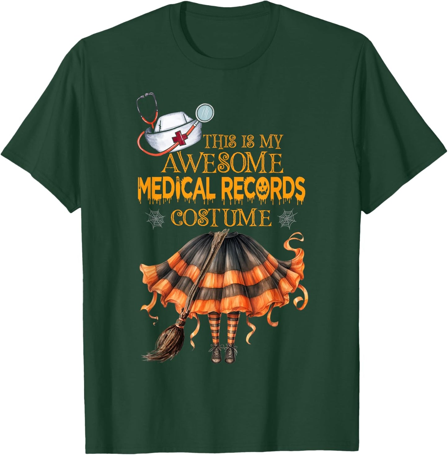 This is my Halloween Medical Records Costume Medical Records T-Shirt - T-Shirt | Forest